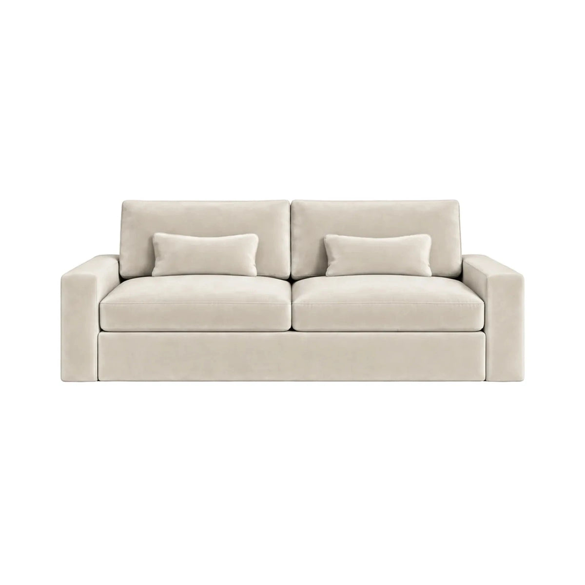 Tribeca Cream Velvet 3 Seater Sofa Sofa 