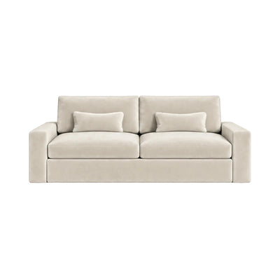 Tribeca Cream Velvet 3 Seater Sofa Sofa 