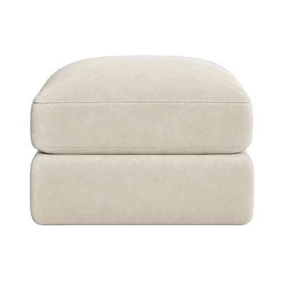 Tribeca Cream Velvet Large Footstool Sofa 