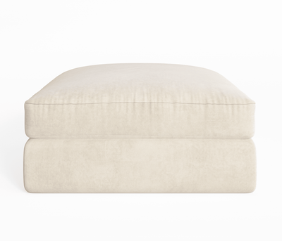 Tribeca Cream Velvet Sofa Range Sofa Large Footstool 