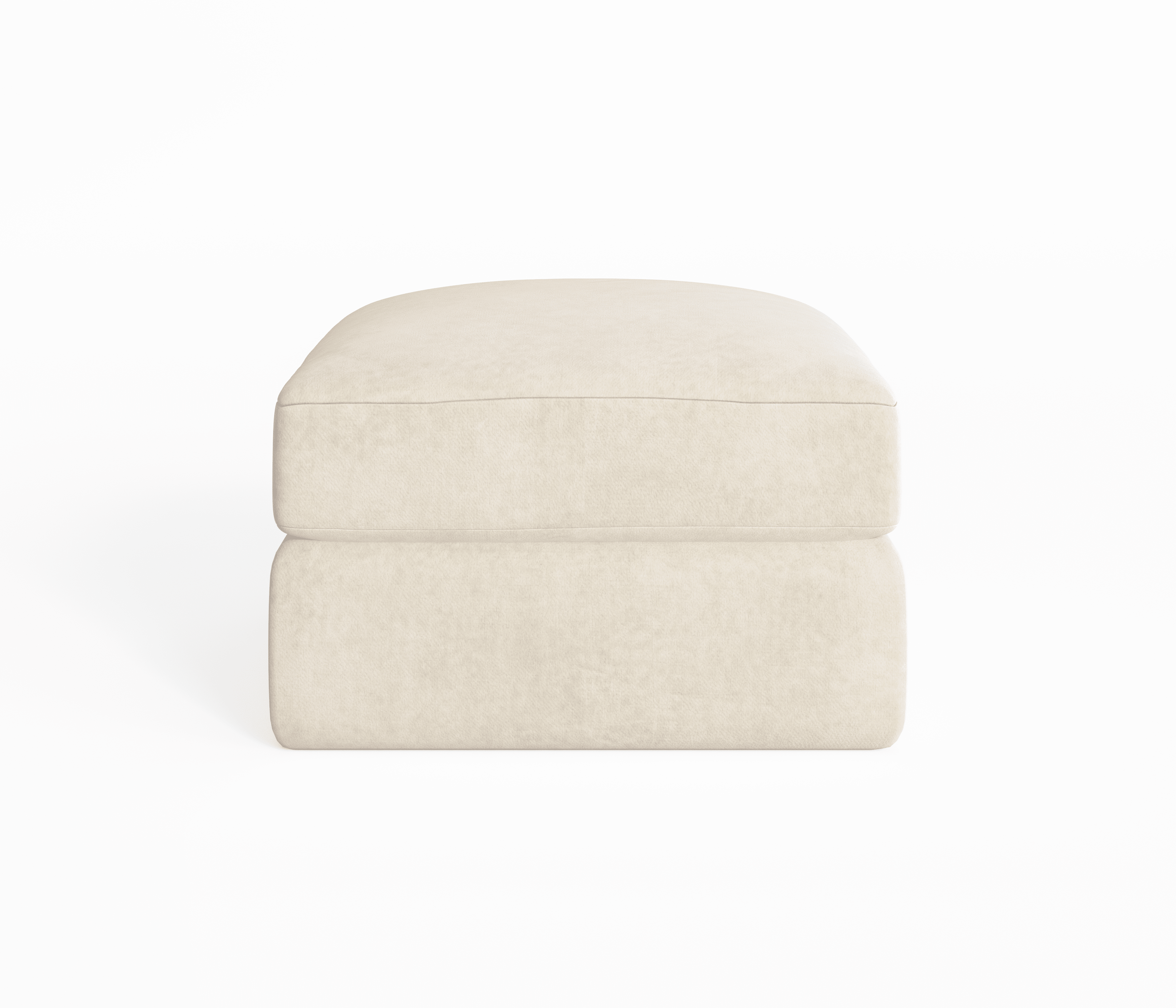 Tribeca Cream Velvet Sofa Range Sofa Medium Footstool 
