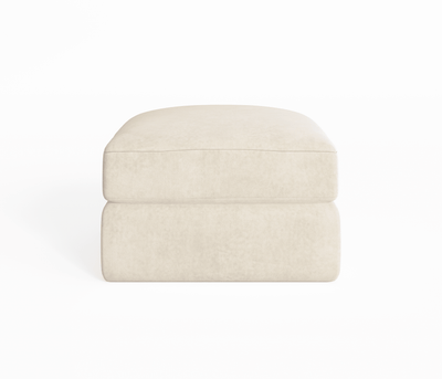 Tribeca Cream Velvet Sofa Range Sofa Medium Footstool 