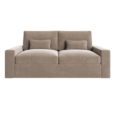 Tribeca Mink Velvet 3 Seater Sofa Sofa 
