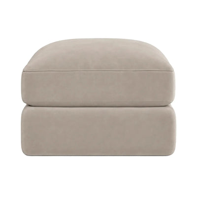 Tribeca Mink Velvet Large Footstool Sofa 
