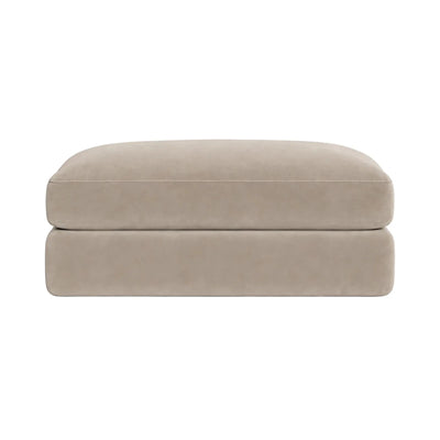 Tribeca Mink Velvet Large Footstool Sofa 