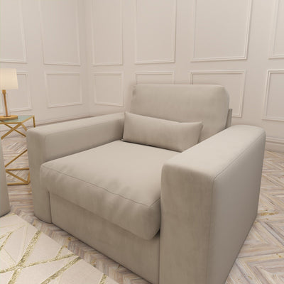 Tribeca Mink Velvet Love Seat Sofa 