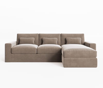 Tribeca Mink Velvet Sofa Range Sofa 