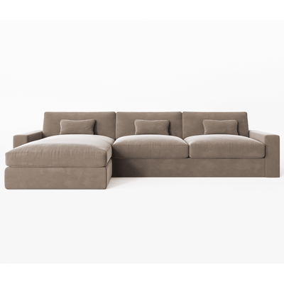 Tribeca Mink Velvet Sofa Range Sofa 