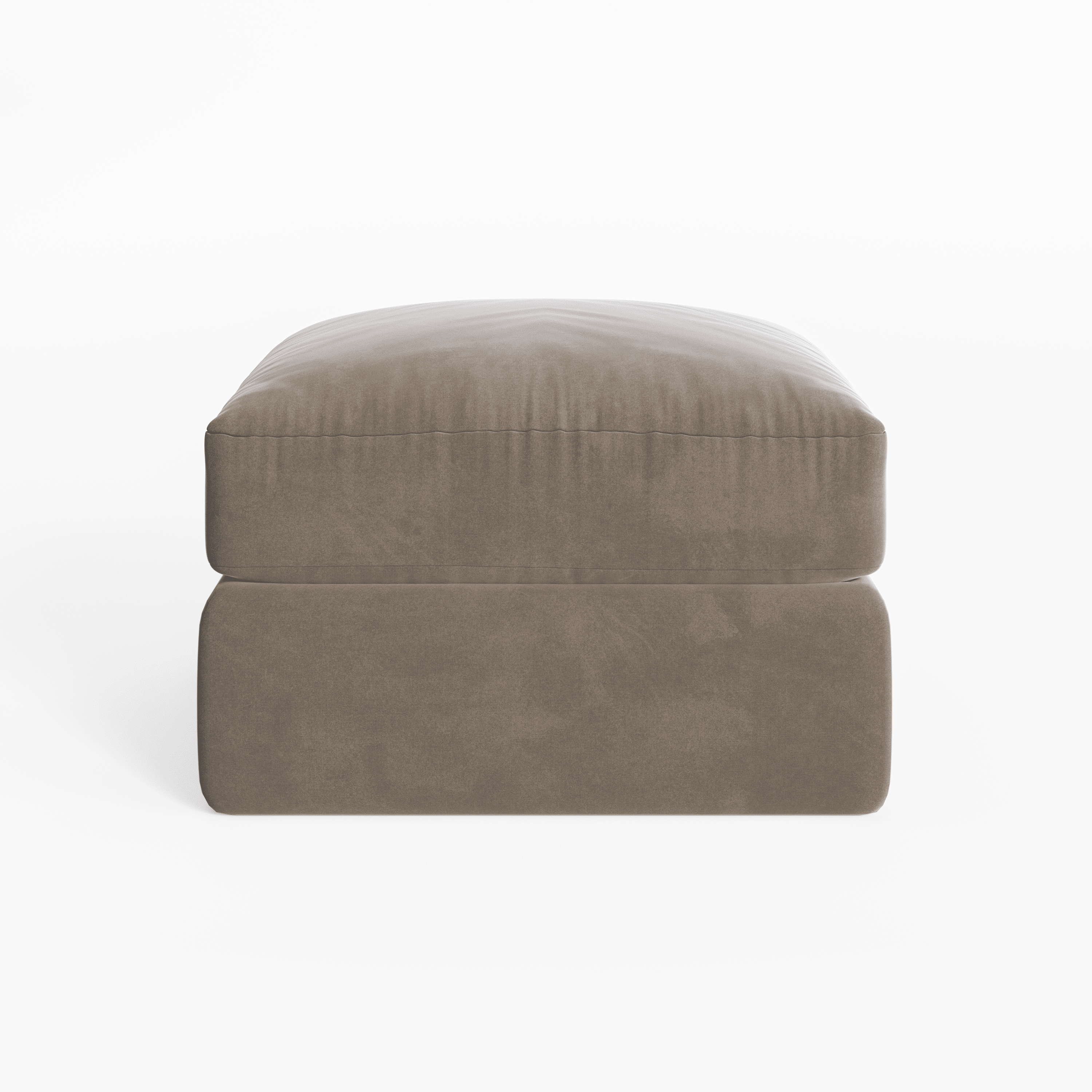 Tribeca Mink Velvet Sofa Range Sofa Medium Footstool 