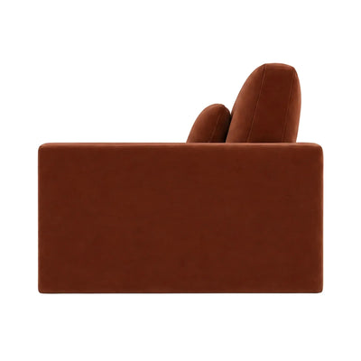 Tribeca Rust Velvet 2 Seater Sofa Sofa 