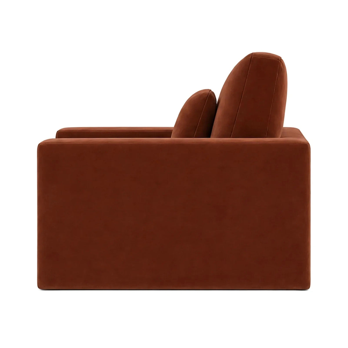 Tribeca Rust Velvet 3 Seater Sofa Sofa 