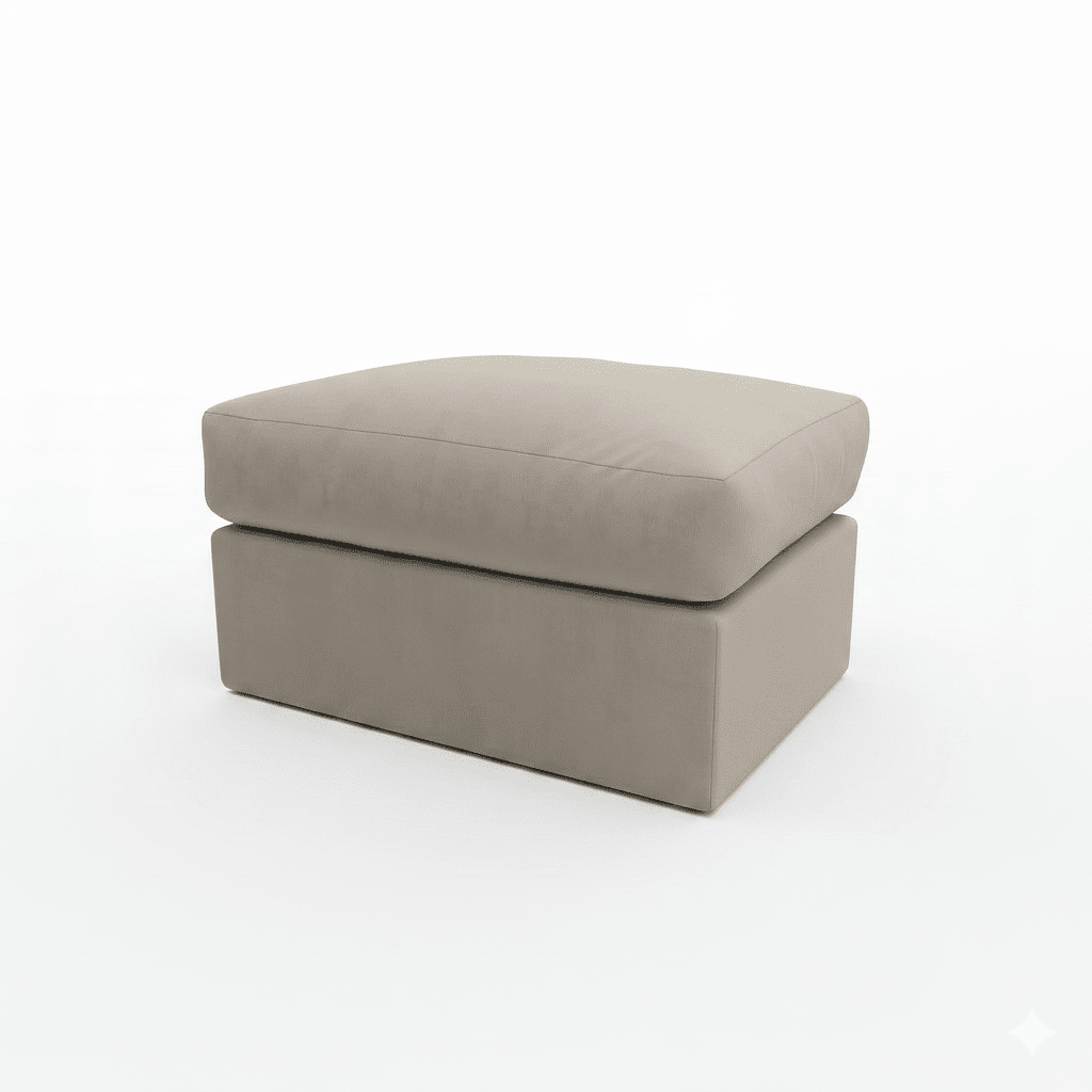 Tribeca Warm Grey Large Footstool Sofa 