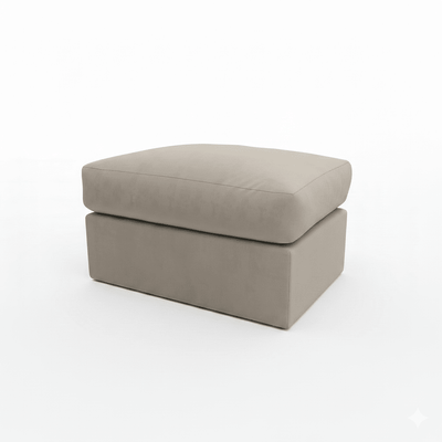 Tribeca Warm Grey Large Footstool Sofa 