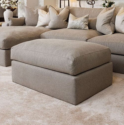 Tribeca Warm Grey Large Footstool Sofa 