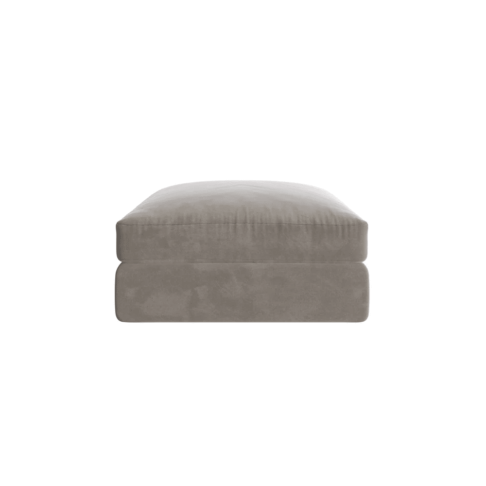 Tribeca Warm Grey Large U Shape Footstool Sofa 