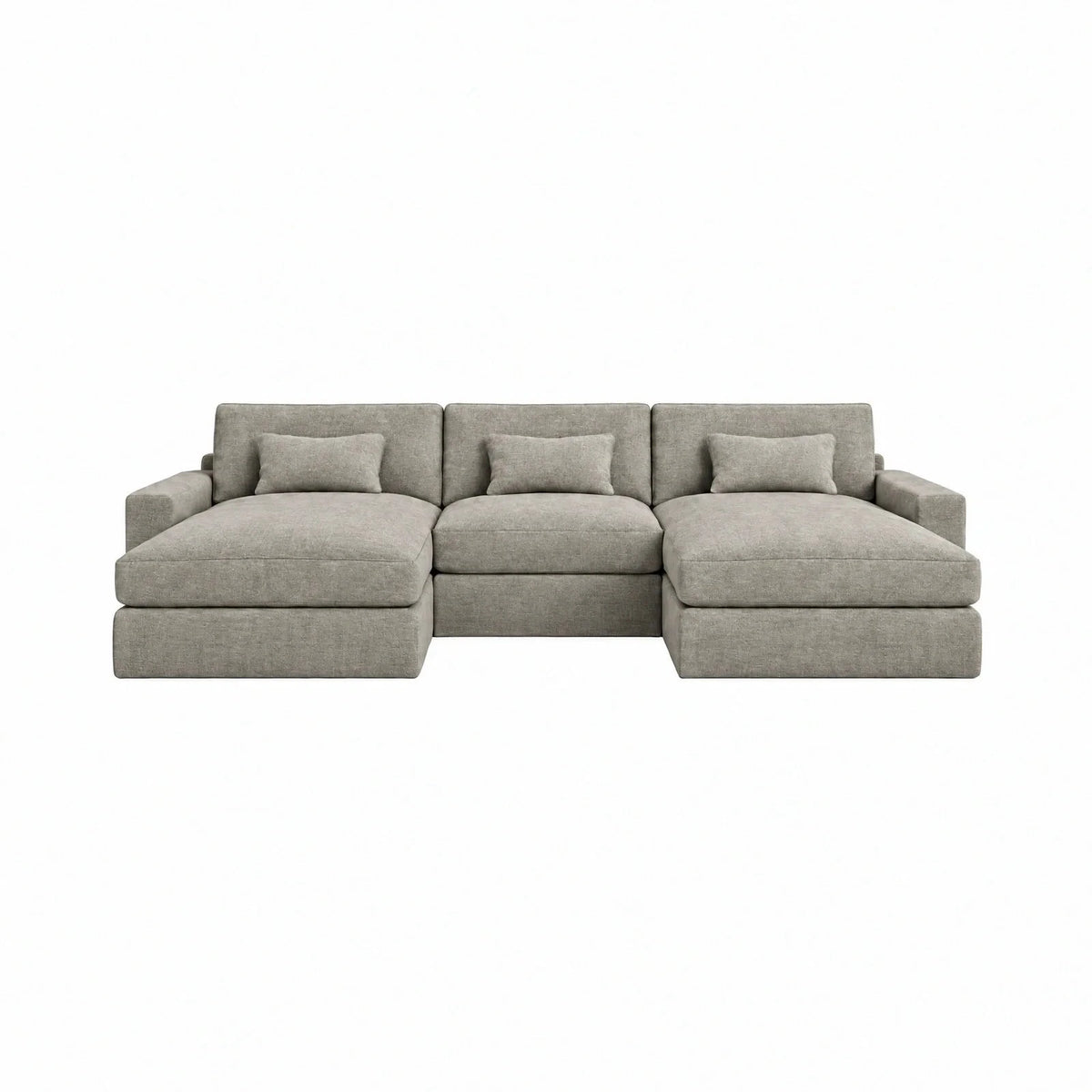 Tribeca Warm Grey Large U Shape Sofa Sofa 