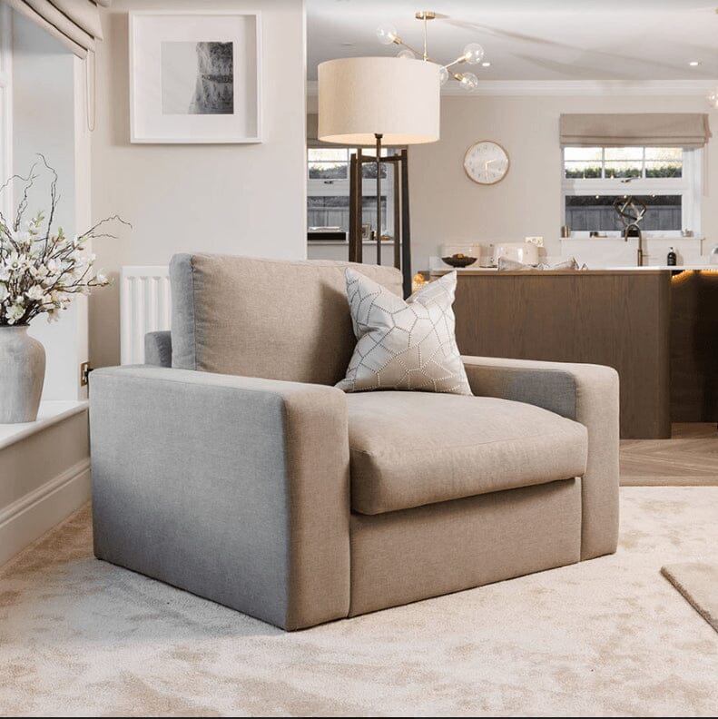 Tribeca Warm Grey Love Seat MTO Sofa 