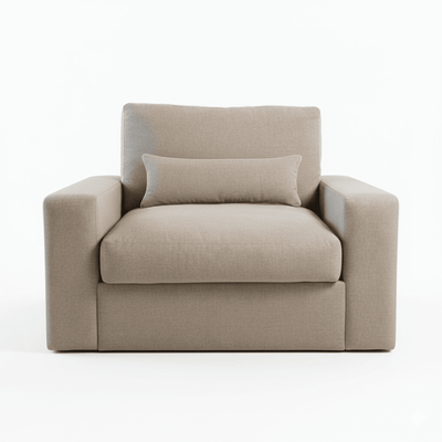 Tribeca Warm Grey Love Seat Sofa 