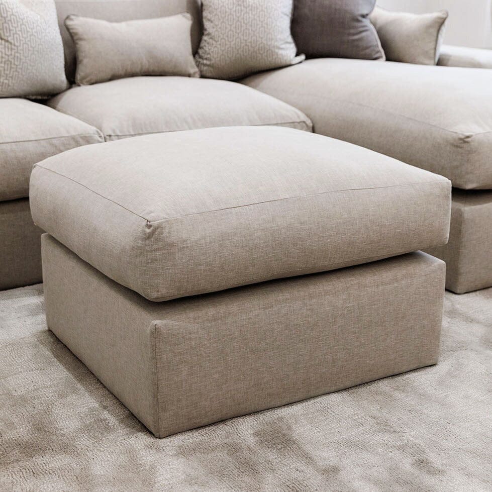 Tribeca Warm Grey Medium Footstool Sofa 