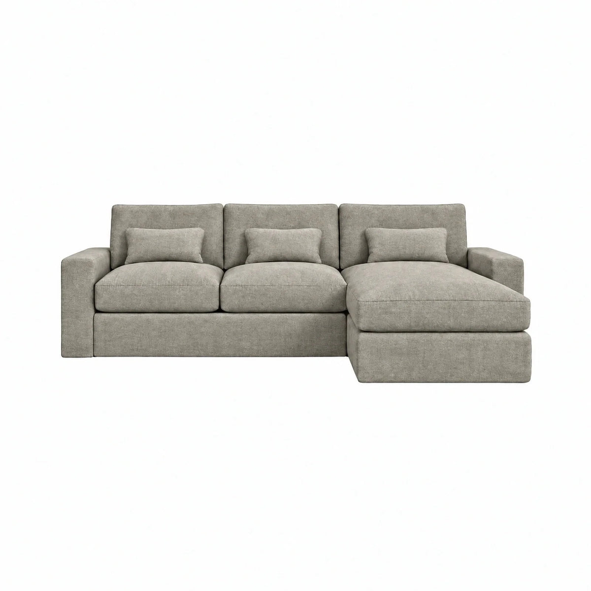 Tribeca Warm Grey Medium Right Hand Facing Chaise End Sofa Sofa 