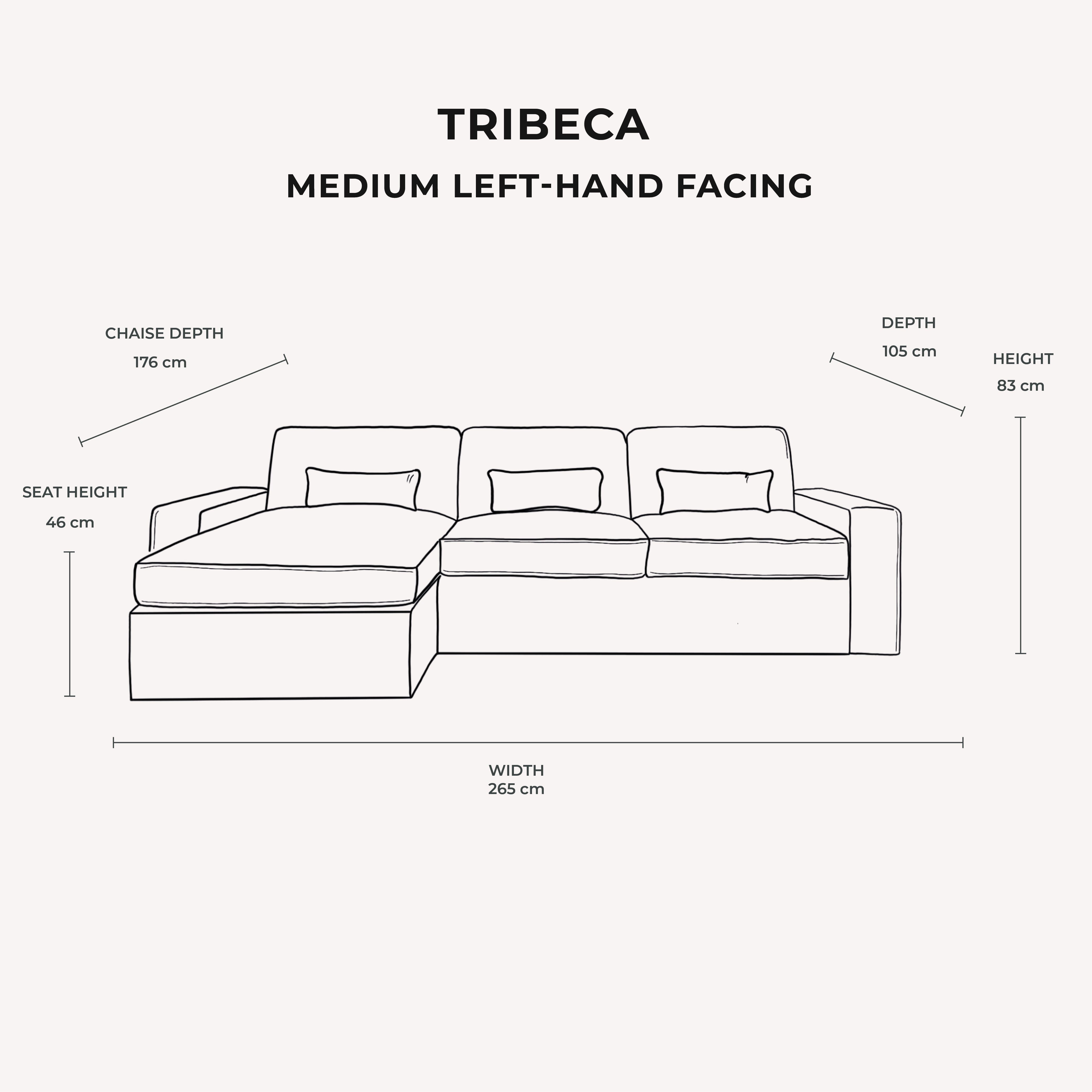 Tribeca Warm Grey Sofa Range MTO Sofa 