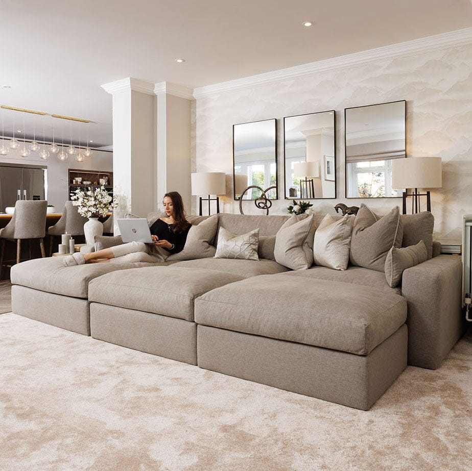 Tribeca Warm Grey Sofa Range MTO Sofa 