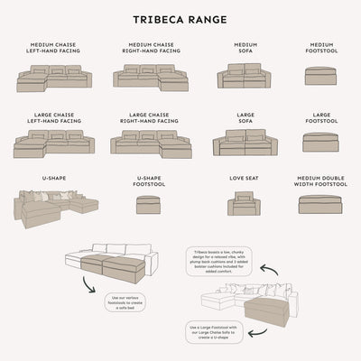 Tribeca Warm Grey Sofa Range MTO Sofa 
