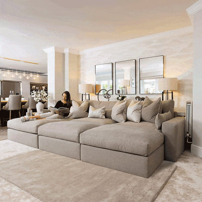 Tribeca Warm Grey Sofa Range MTO Sofa 