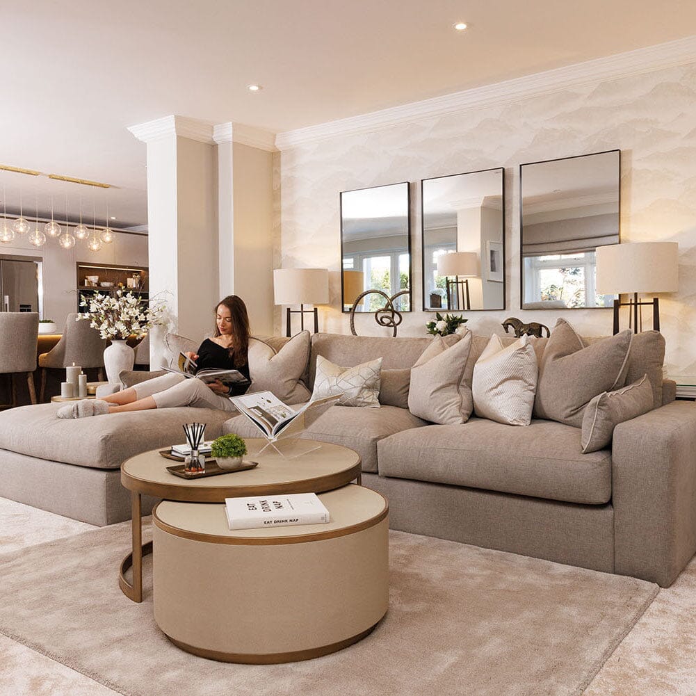 Tribeca Warm Grey Sofa Range MTO Sofa 