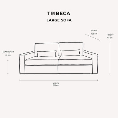 Tribeca Warm Grey Sofa Range MTO Sofa 
