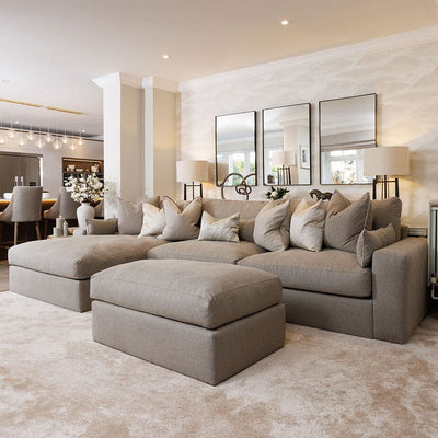 Tribeca Warm Grey Sofa Range MTO Sofa 