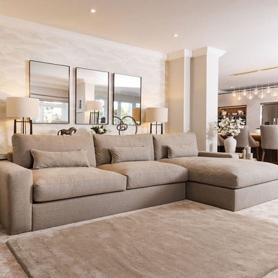 Tribeca Warm Grey Sofa Range MTO Sofa 