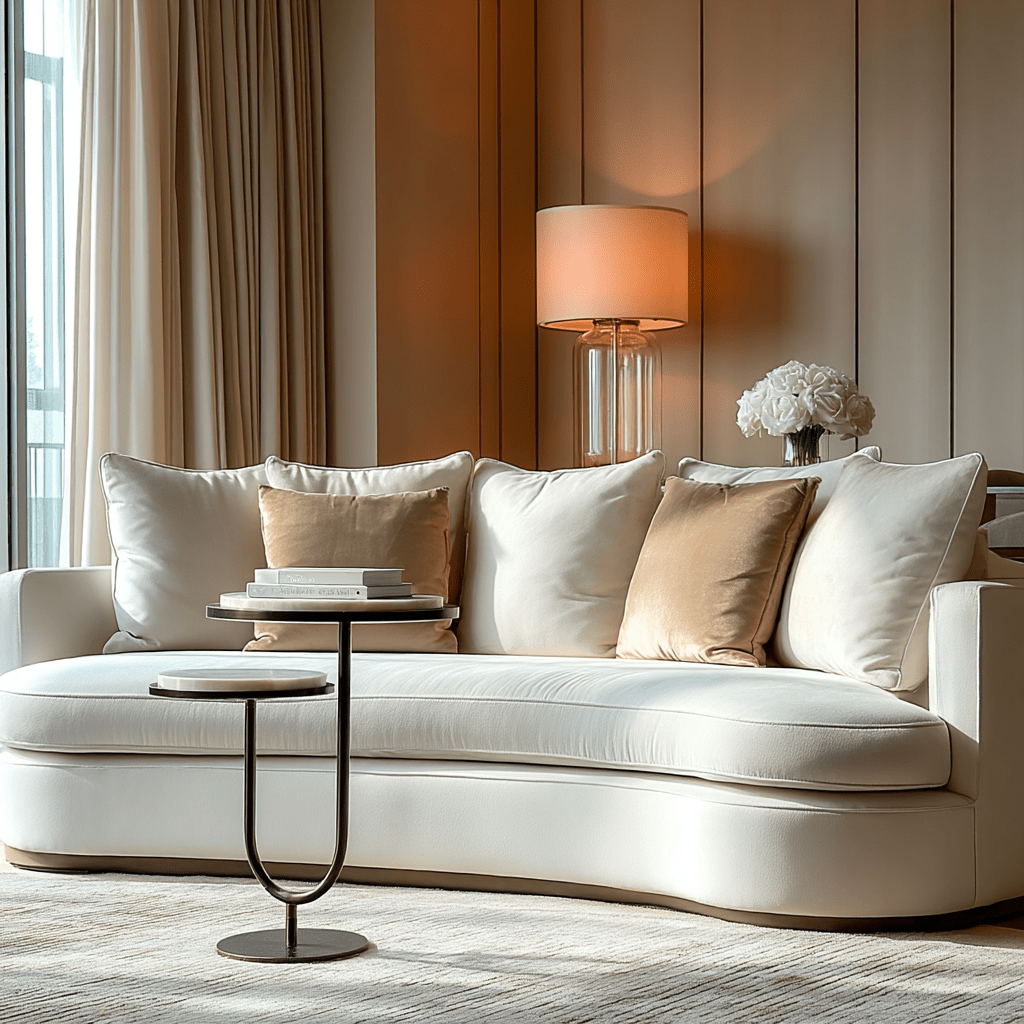 Utopia Deep Bronze 2 Tiered Side Table with Marble Top Furniture 