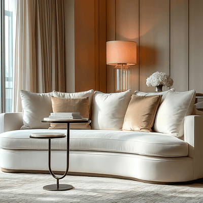 Utopia Deep Bronze 2 Tiered Side Table with Marble Top Furniture 