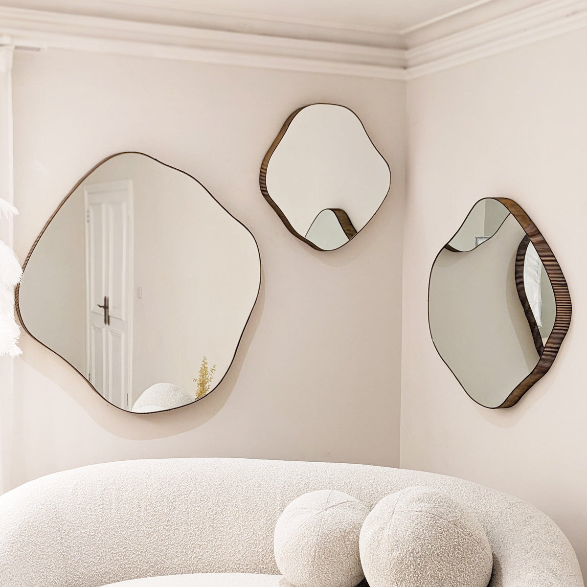 Valore Small Bronze Abstract Wall Mirror Accessories 