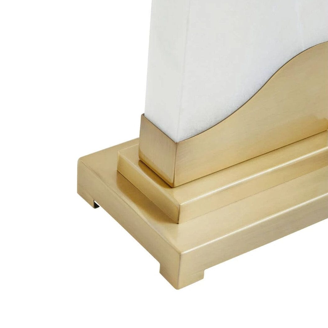 Varenna White Marble & Gold Table Lamp Lighting 