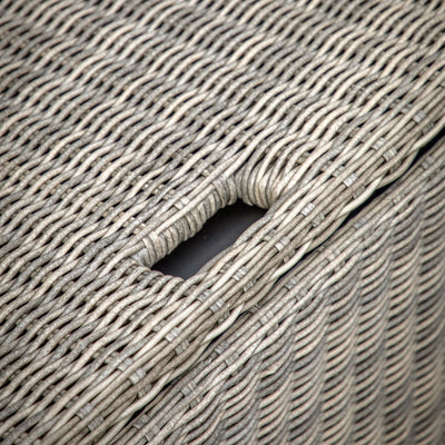 Vazzano Cream & Rattan 2 Seater Outdoor Storage Sofa Outdoor 