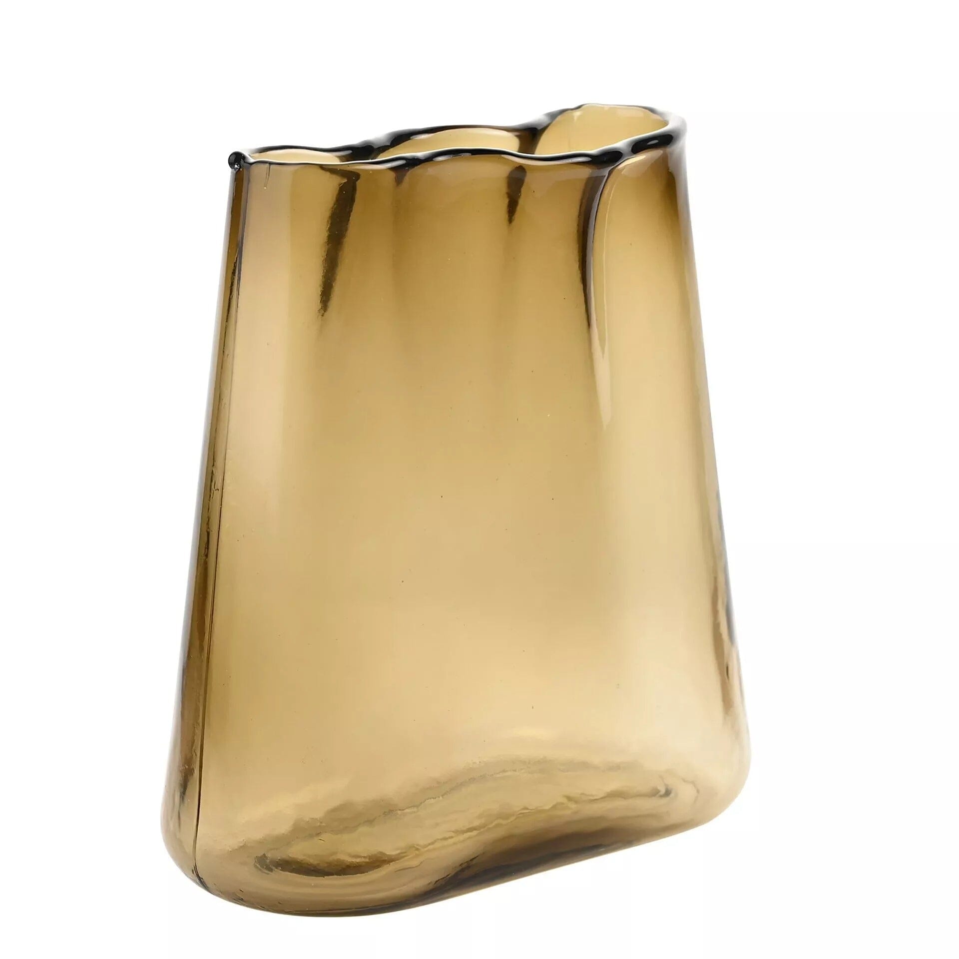 Verity Brown Glass Decorative Vase Accessories 