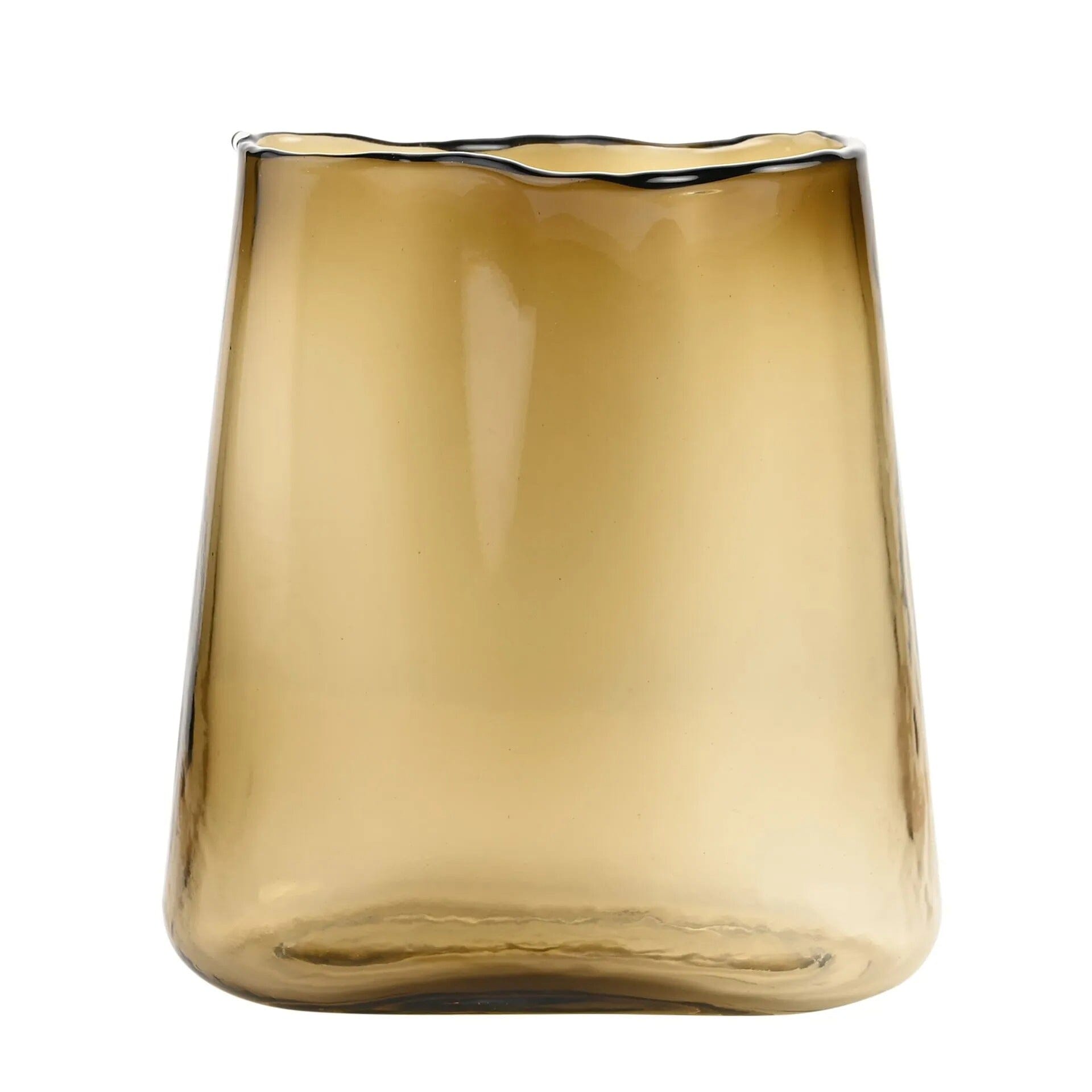 Verity Brown Glass Decorative Vase Accessories 