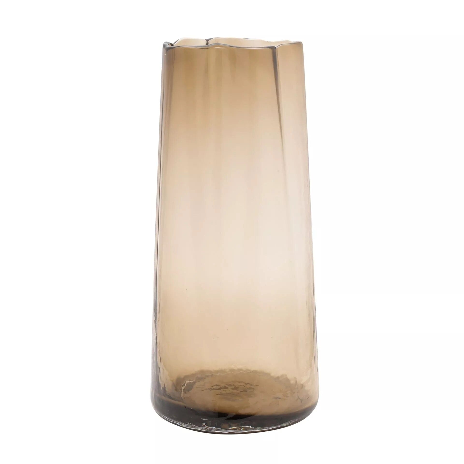 Verity Tall Brown Glass Decorative Vase Accessories 