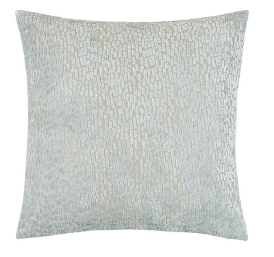 Verona Baby Blue Metallic Textured Cushion - 43x43cm Textiles 