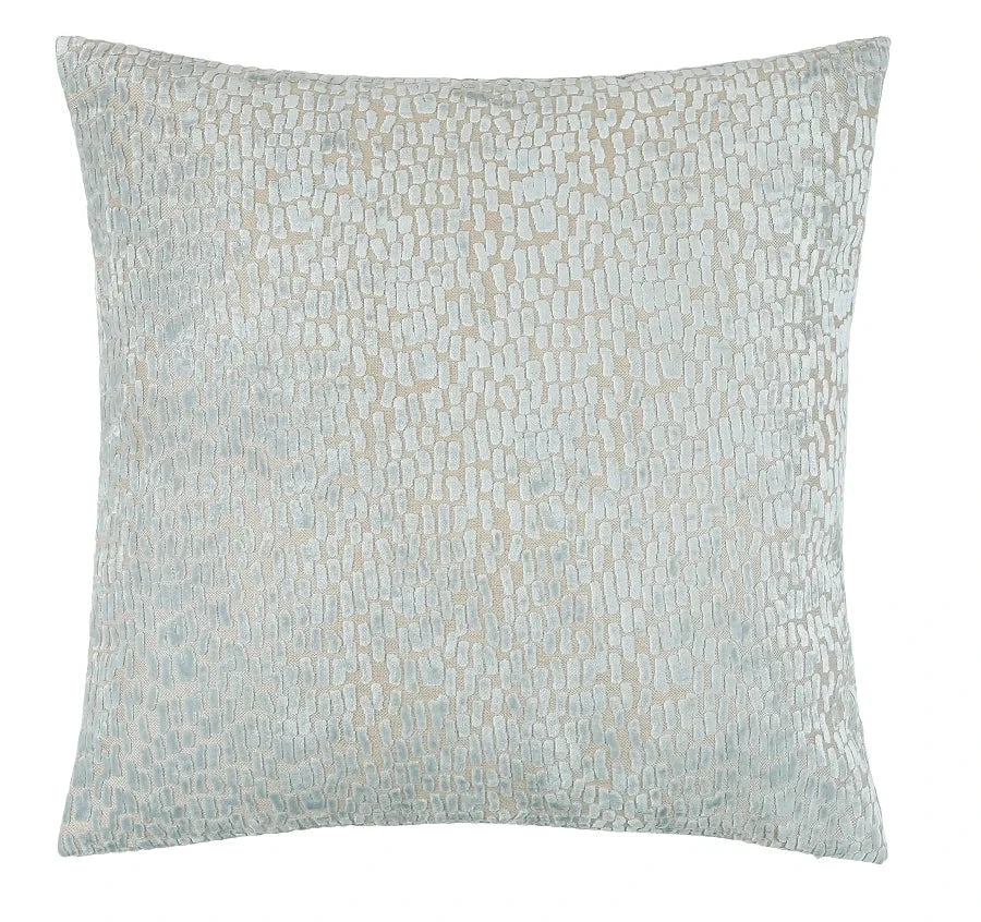 Verona Baby Blue Metallic Textured Cushion - 43x43cm Textiles 