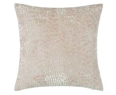 Verona Baby Pink Metallic Textured Cushion - 43x43cm Textiles 