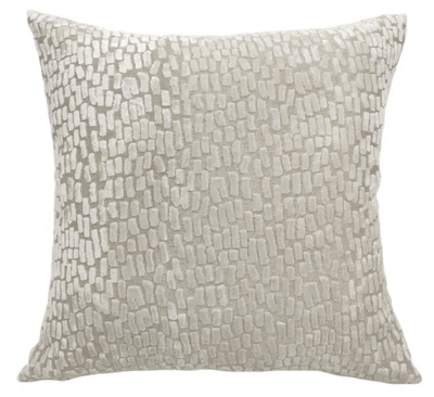 Verona Ivory Metallic Textured Cushion - 43x43cm Textiles 