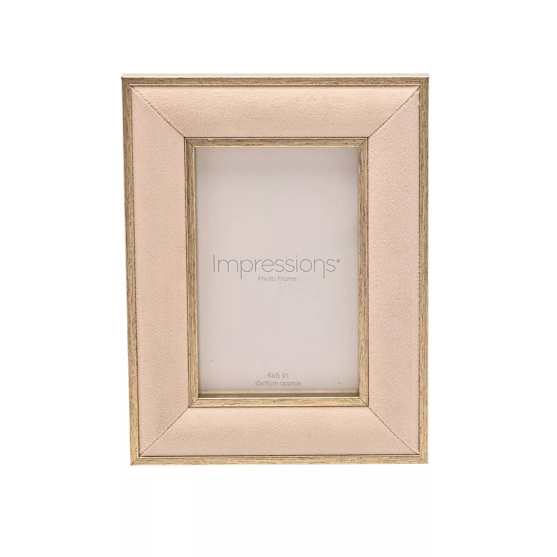 Vianne Cream Velvet & Gold Photo Frame - 4x6" Accessories 