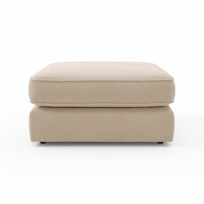 Victoria Beige Textured Footstool Sofa 