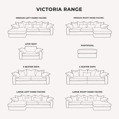 Victoria Caramel Velvet Pillow Back Sofa Range 