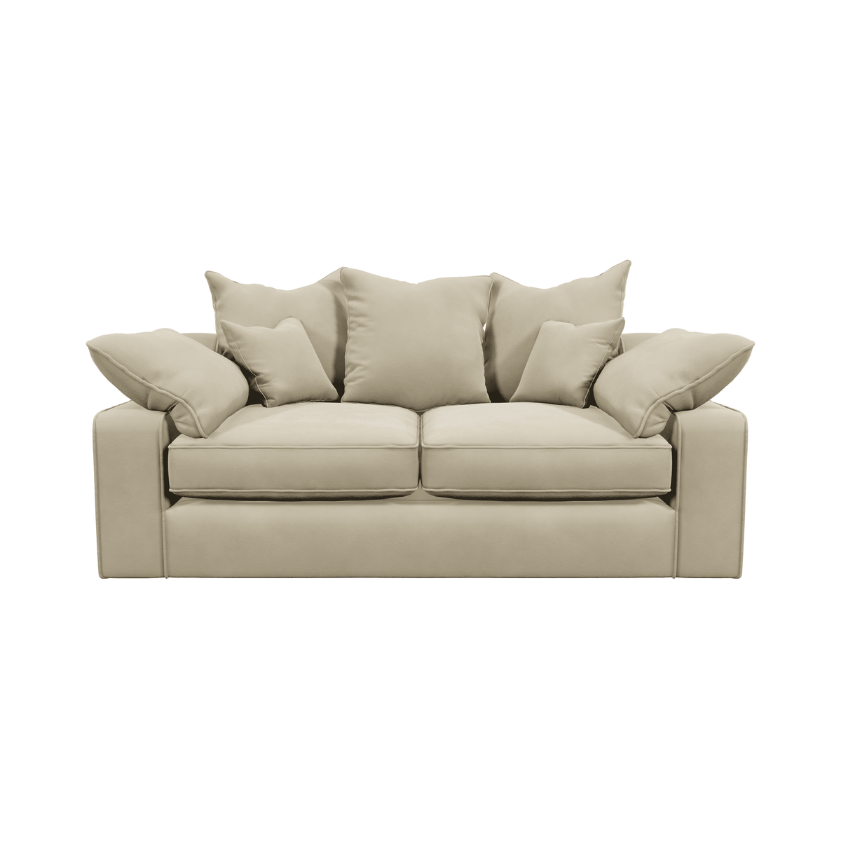 Victoria Cream Velvet 3 Seater Sofa Sofa 