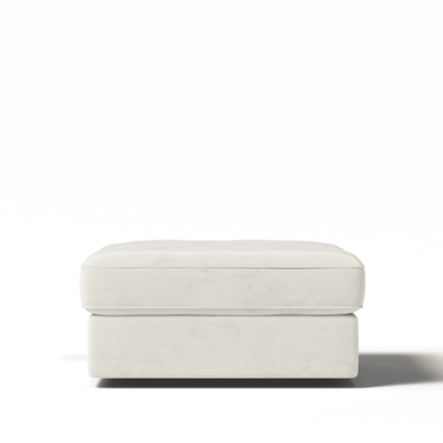 Victoria Cream Velvet Footstool MTO Sofa 