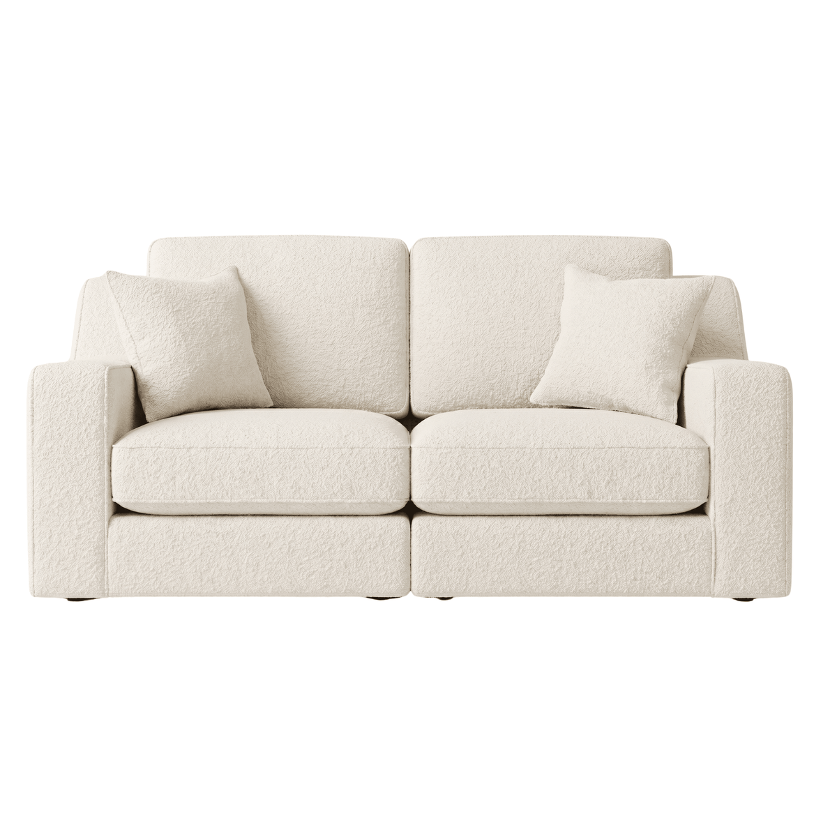 Victoria Ecru Boucle 4 Seater Sofa Sofa Formal Back 